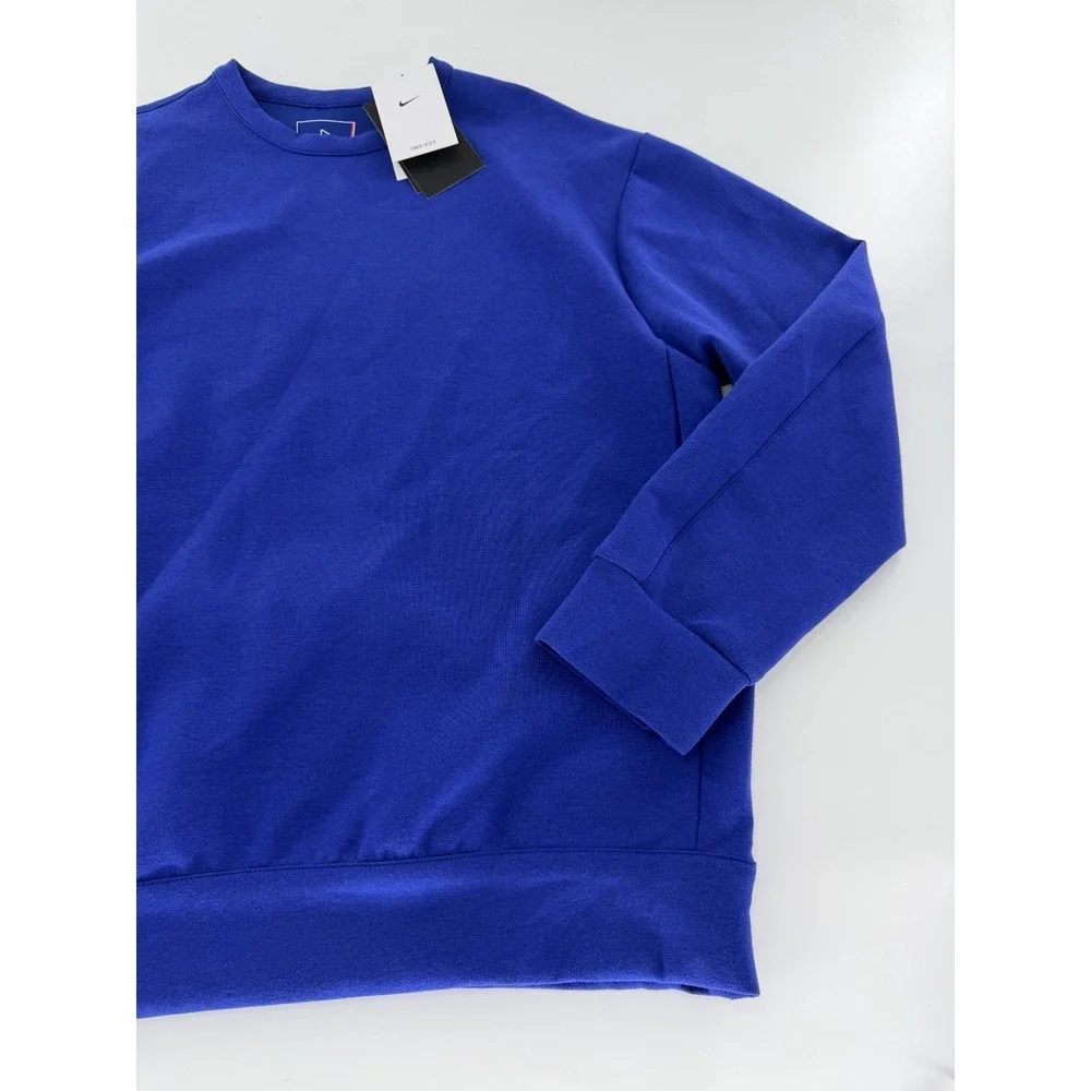 Nike 24.7 ImpossiblySoft Crewneck Sweatshirt‎ Blue HQ6964-455 Men's Small S NWT